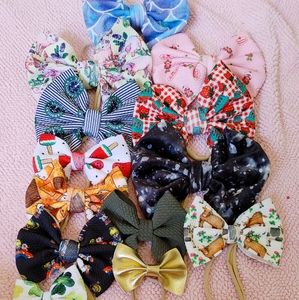 Baby bows and head wraps